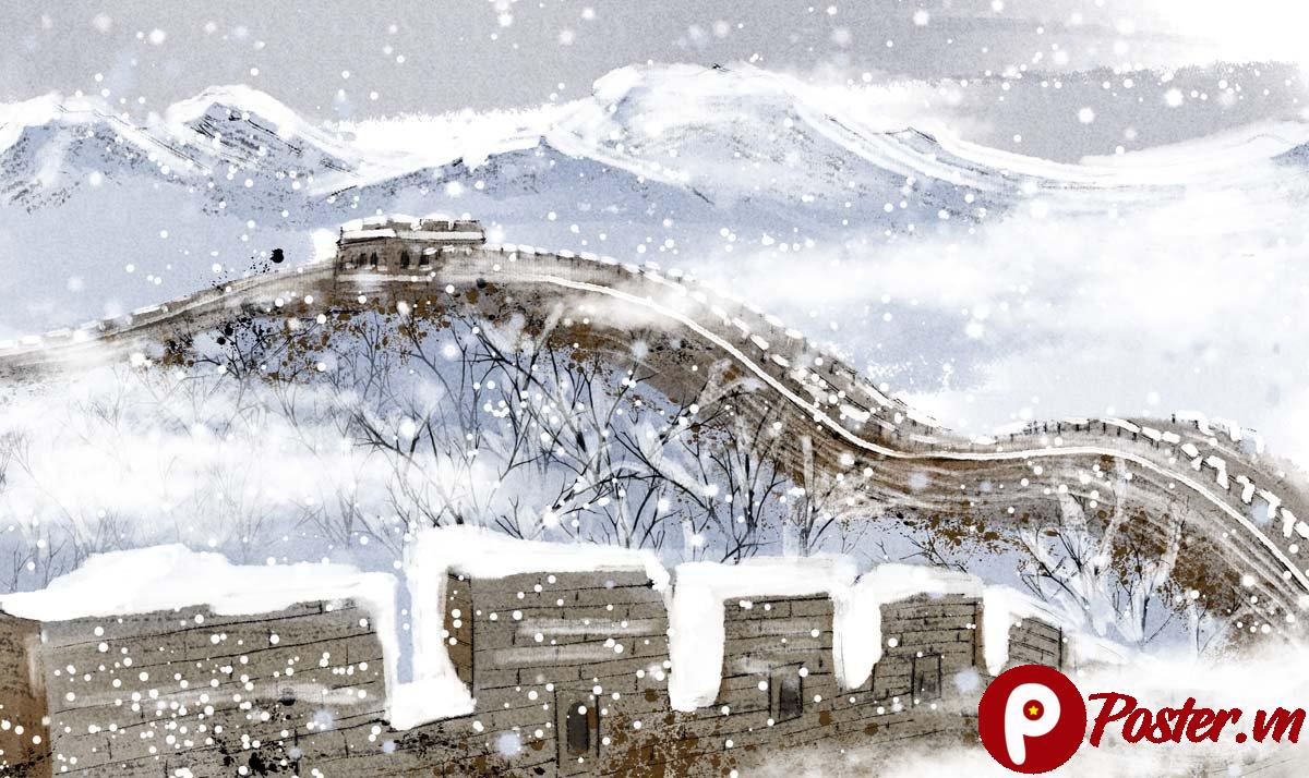 Tranh dán tường Vạn Lý Trường Thành