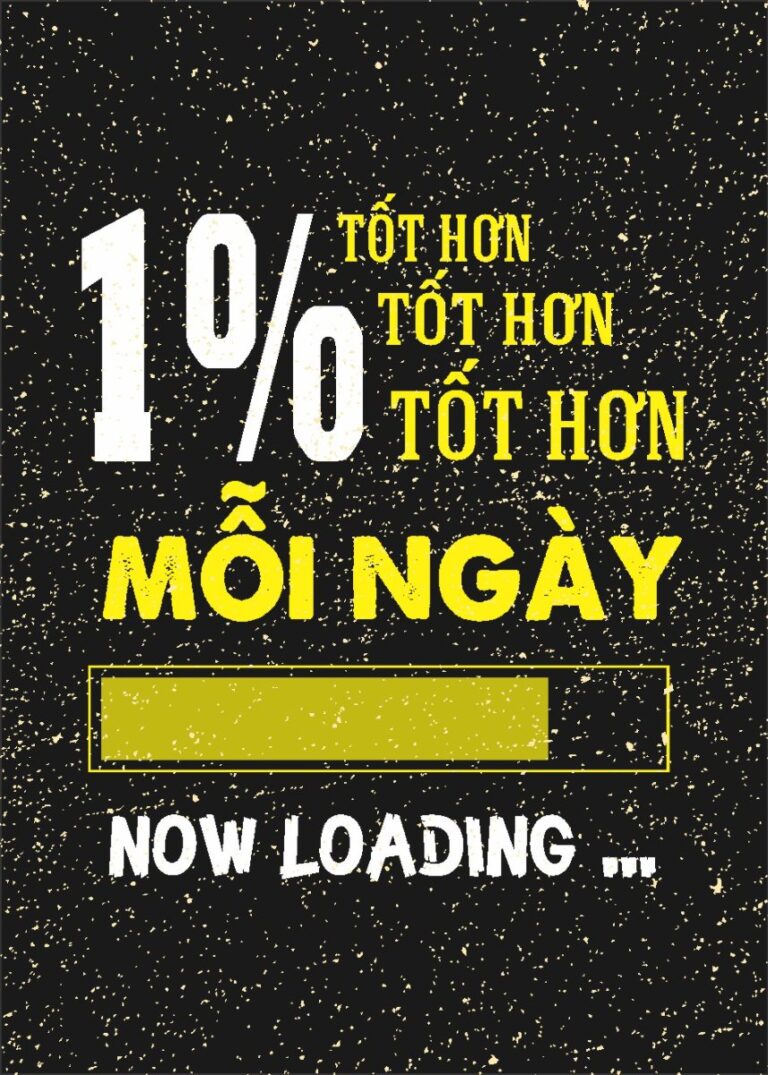 Tranh động lực 1% tốt hơn mỗi ngày