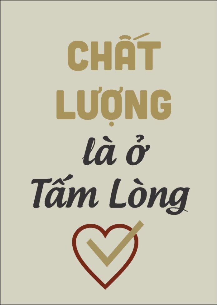 Tranh động lực Chất lượng là ở Tấm Lòng