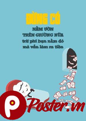 Tranh động lực đừng ngủ nướng