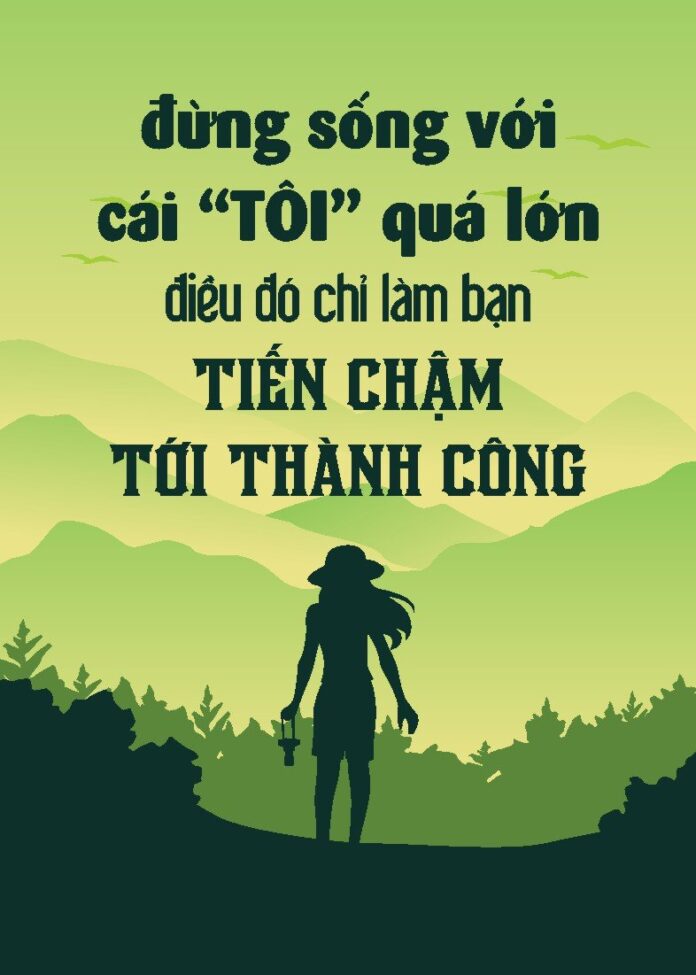 Tranh động lực đừng sống với cái tôi lớn