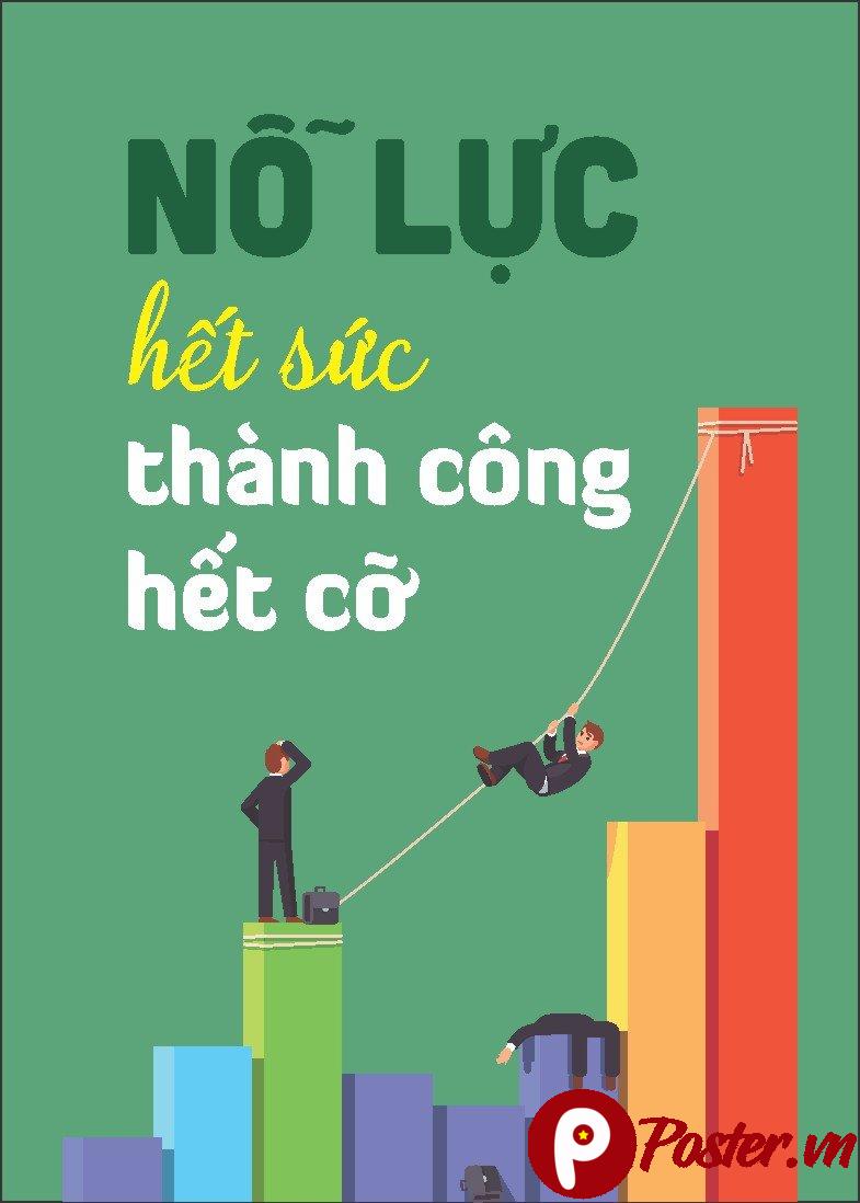 Tranh động lực nỗ lực thành công