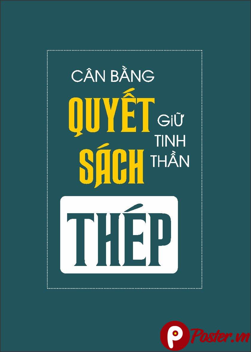 Tranh động lực tinh thần sách thép