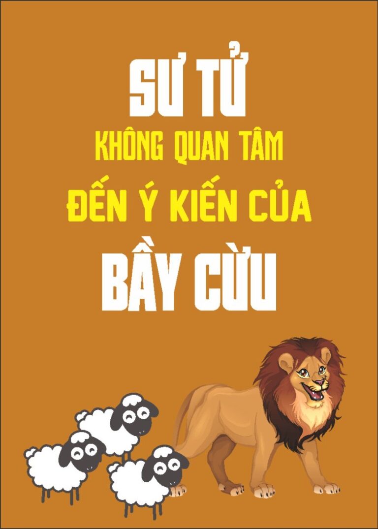Tranh động lực sư tử và bầy cừu