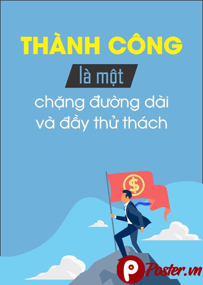 Tranh động lực thành công vector