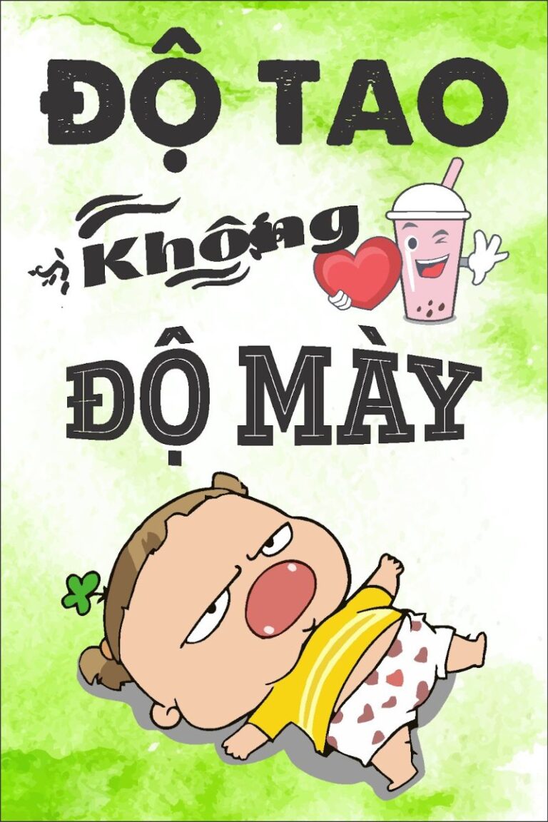 Tranh động lực trà sữa hài hước