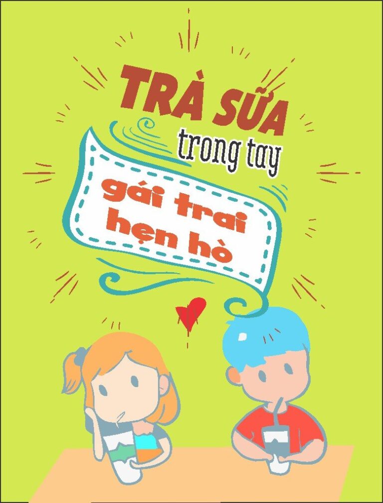 Tranh động lực trà sữa dễ thương