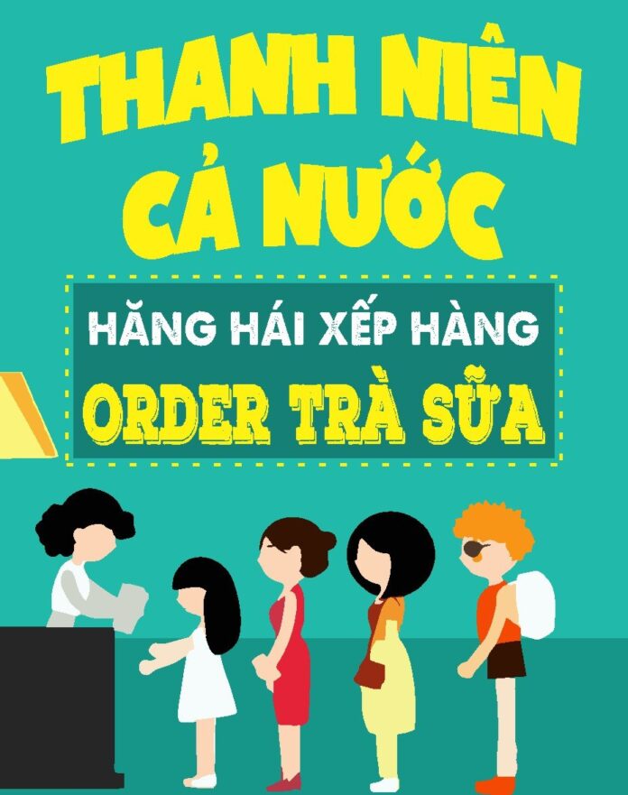 Tranh động lực trà sữa vector