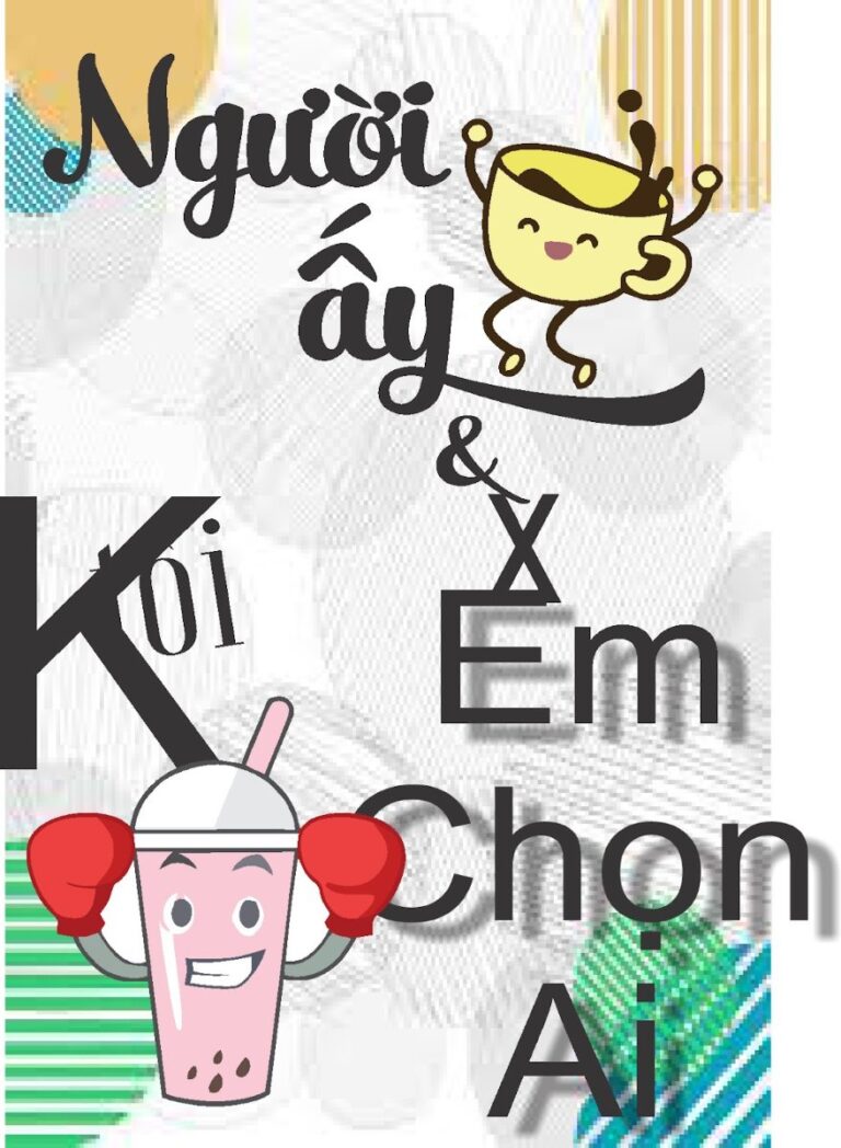 Tranh động lực trà sữa dễ thương