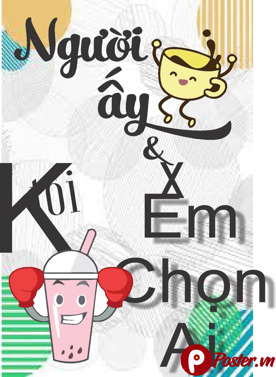 Tranh động lực trà sữa dễ thương