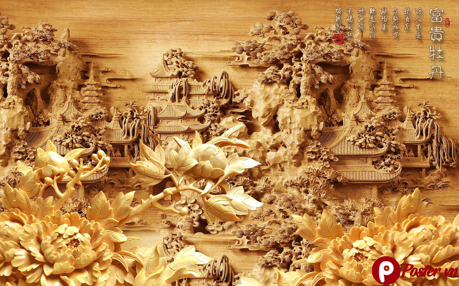 Tranh Khảm Đá Giả Ngọc 3D Sang Trọng