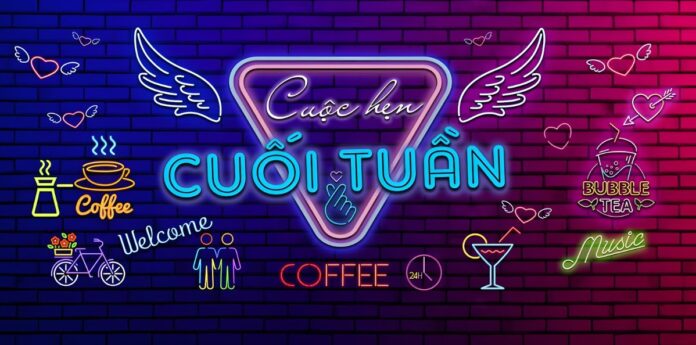 Tranh neon quán cafe trà sữa