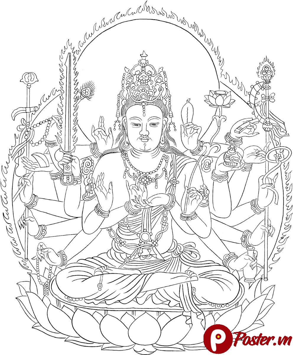 Tranh Phật chất lượng cao in ấn