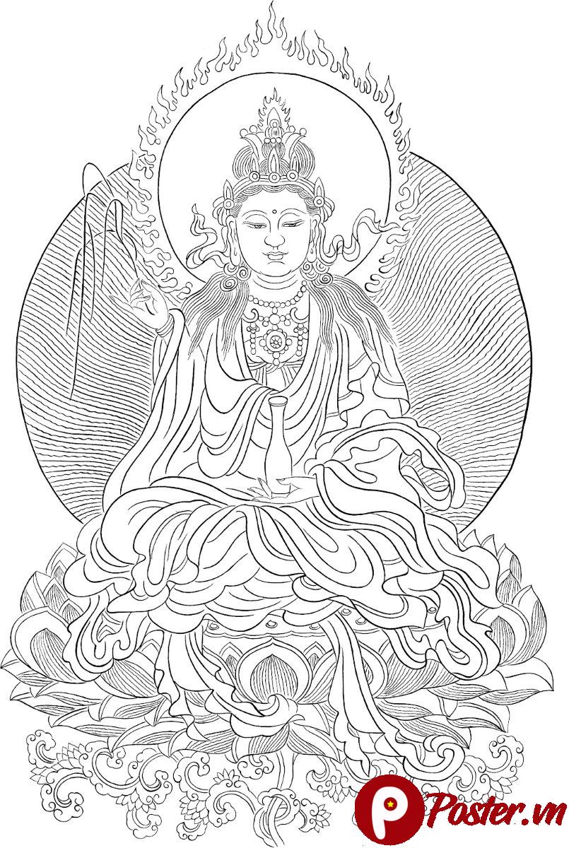 Tranh Phật chất lượng cao in ấn