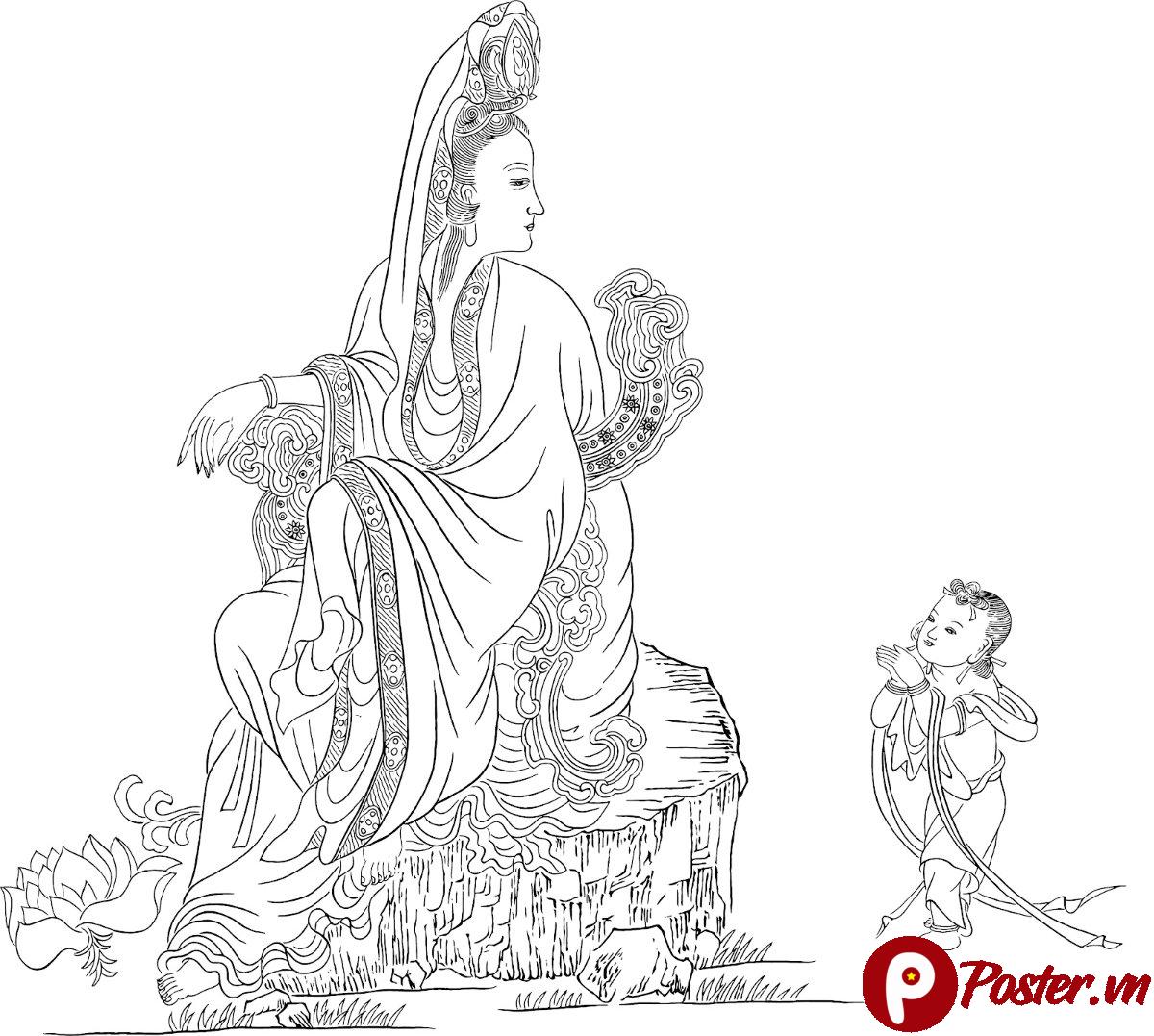 Tranh Phật chất lượng cao in ấn