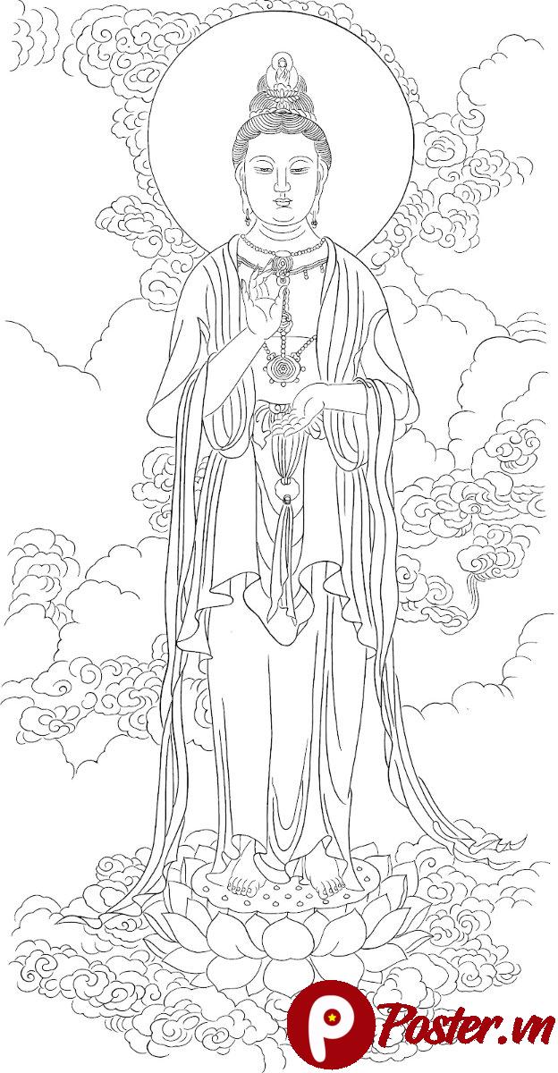 Tranh Phật chất lượng cao in ấn