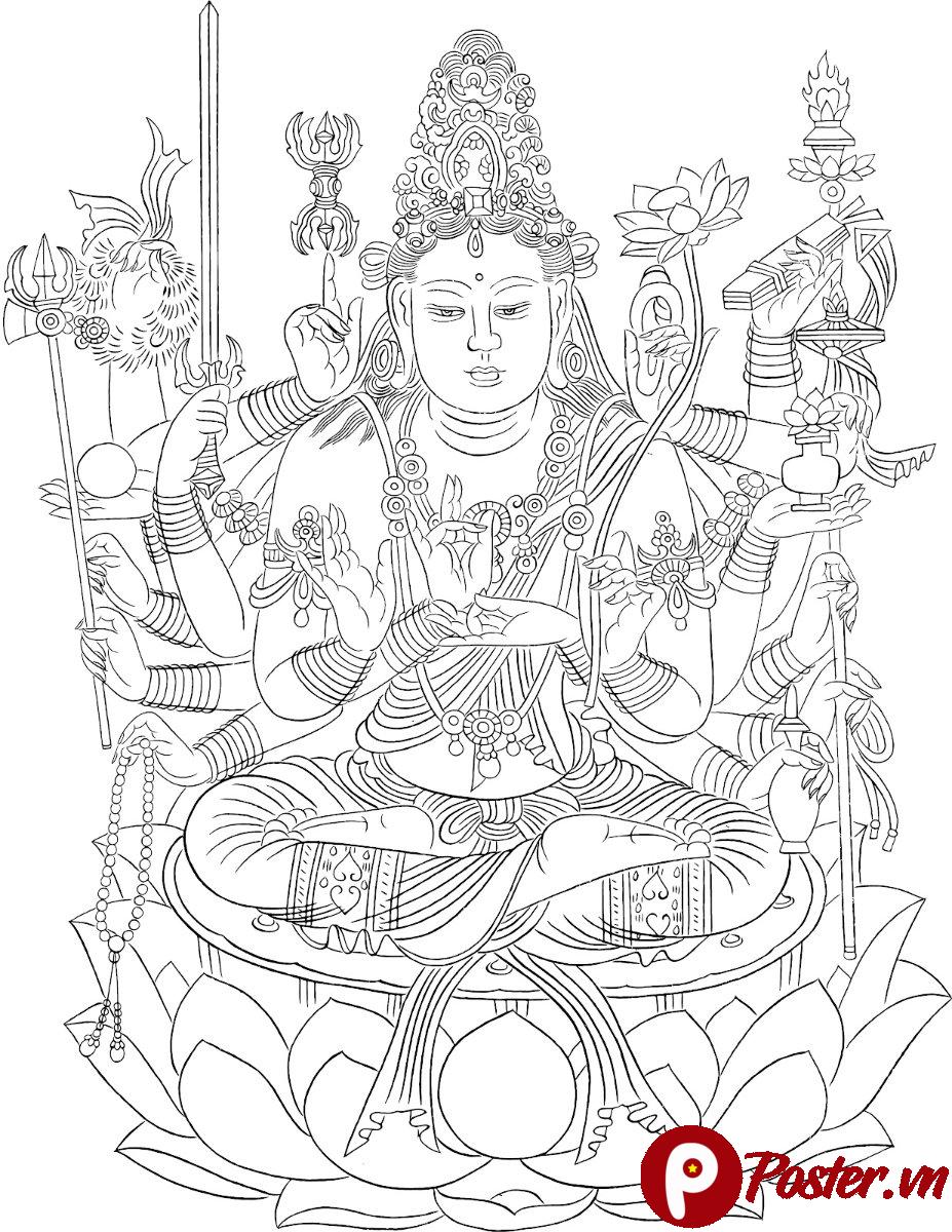 Tranh Phật chất lượng cao in ấn