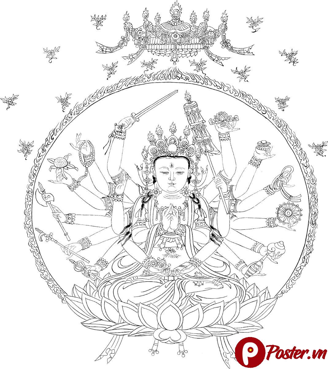 Tranh Phật chất lượng cao in ấn