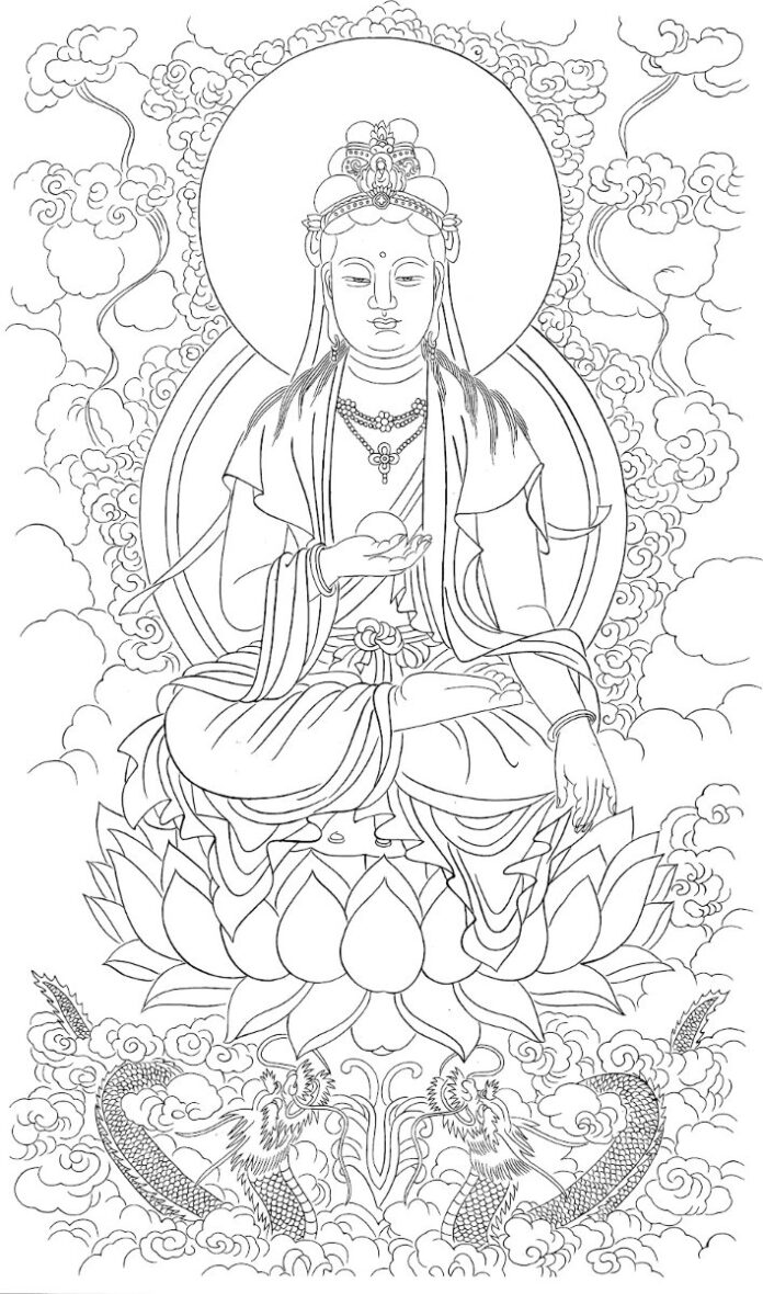 Tranh Phật Quan Âm chất lượng cao