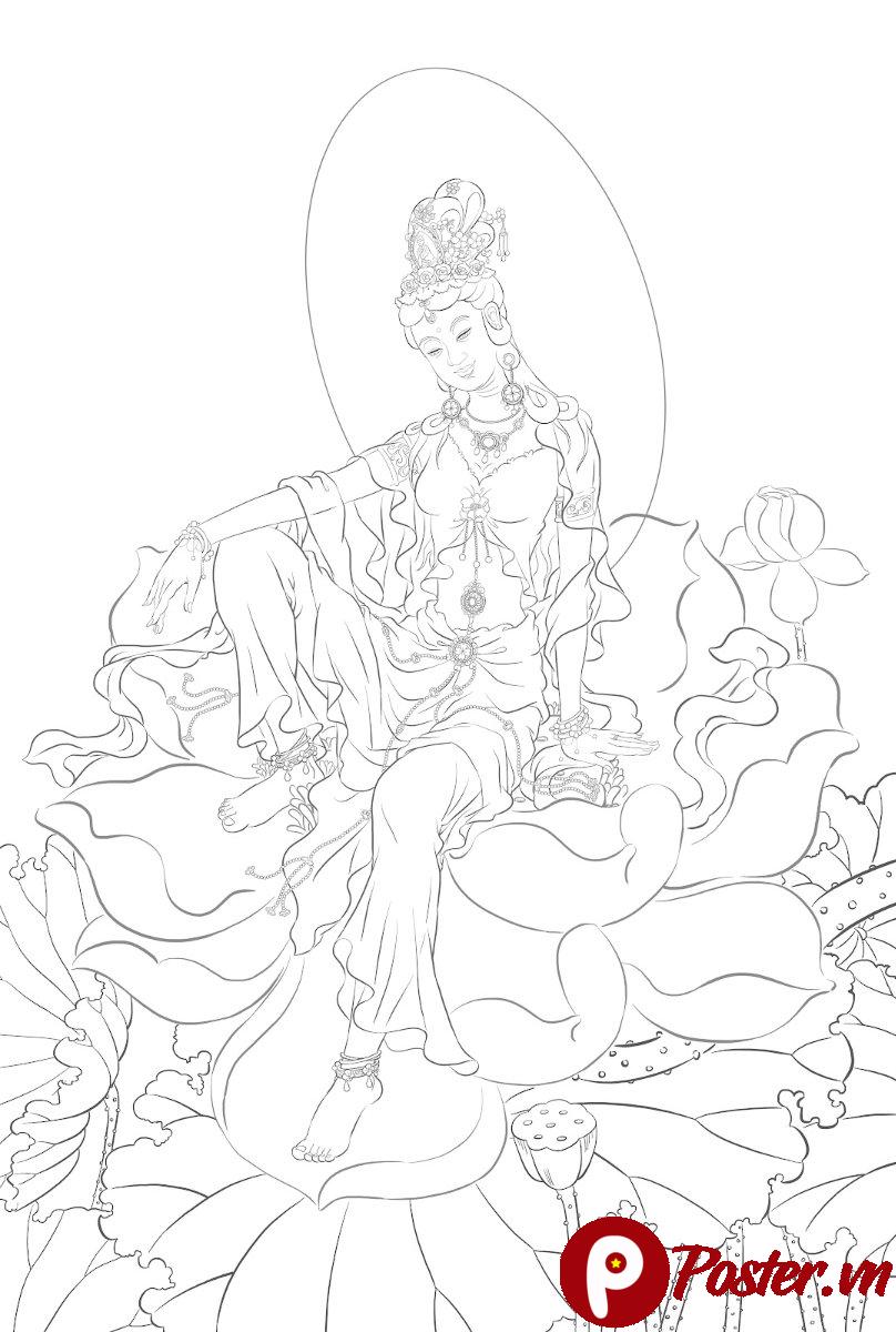 Tranh Phật chất lượng cao in ấn