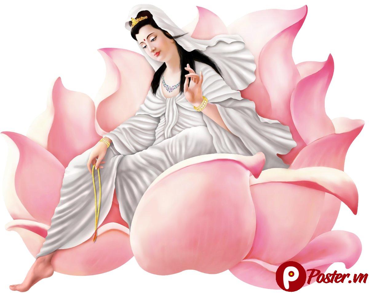 Tranh Phật Quan Âm chất lượng cao