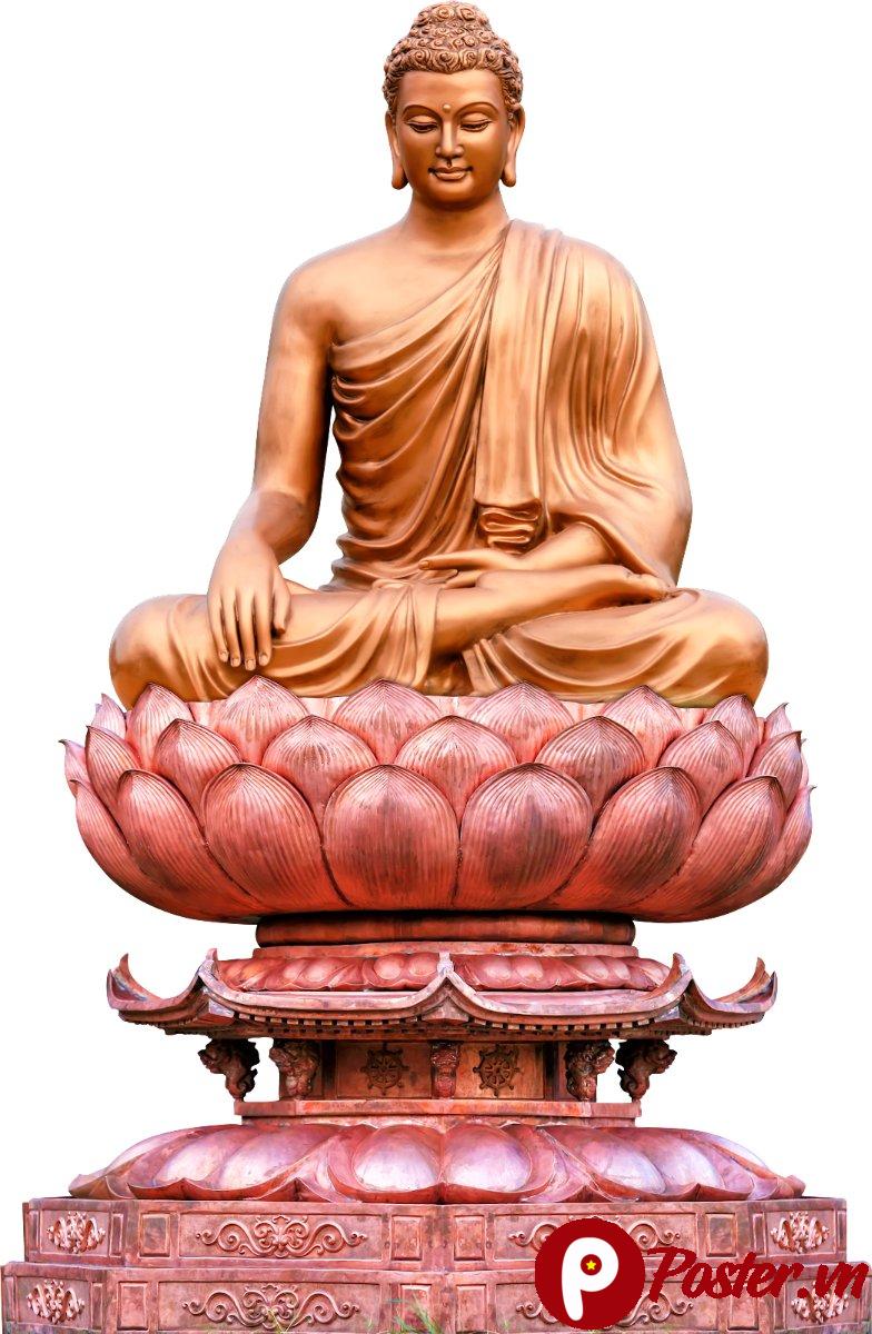 Tượng Phật trên đài sen