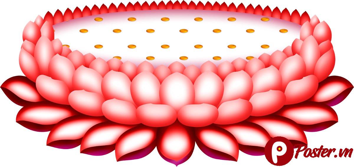 Tranh Phật Hoa Sen Vector