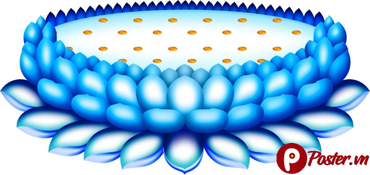 Tranh Phật Hoa Sen Xanh