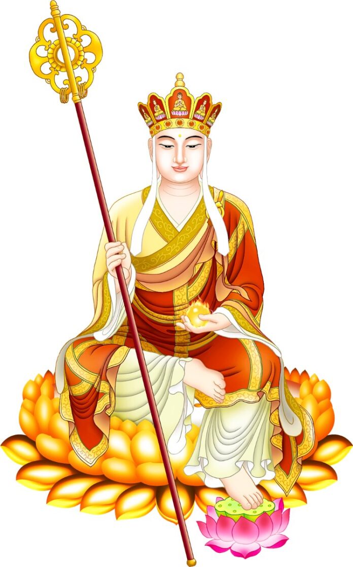 Tranh Phật Giáo Địa Tạng Vương Bồ Tát