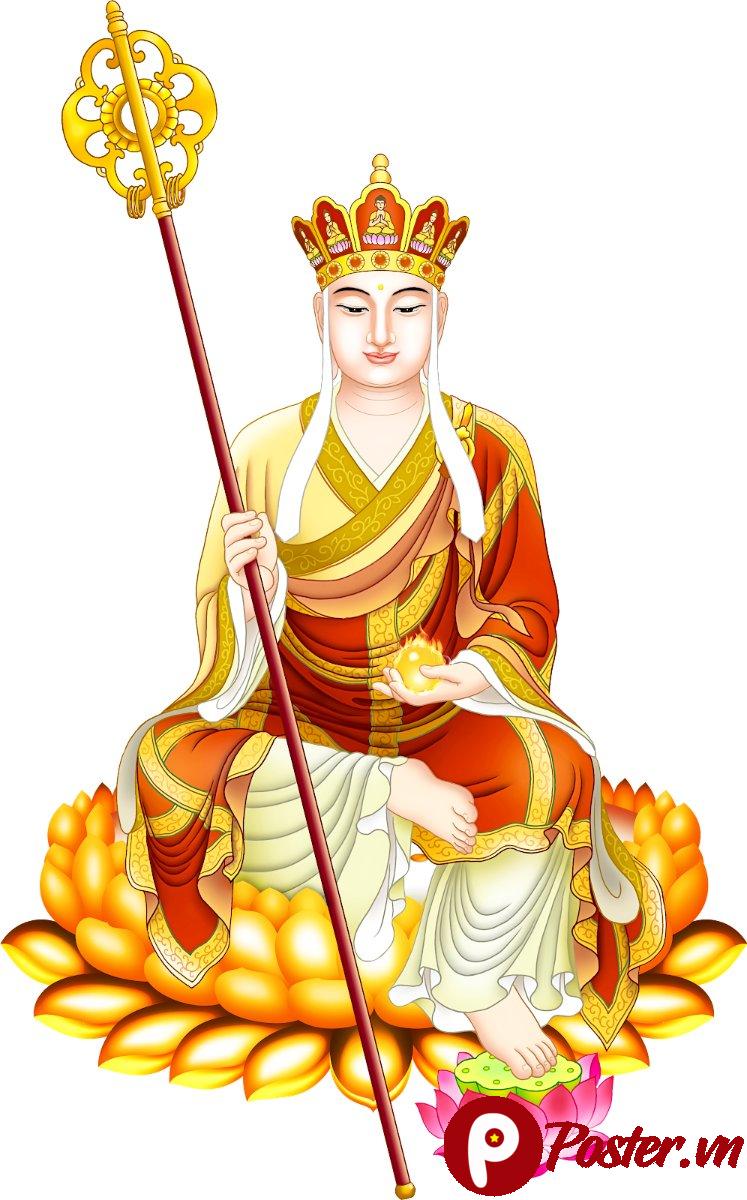 Tranh Phật Giáo Địa Tạng Vương Bồ Tát