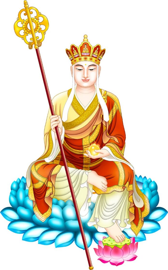 Tranh Địa Tạng Vương Bồ Tát