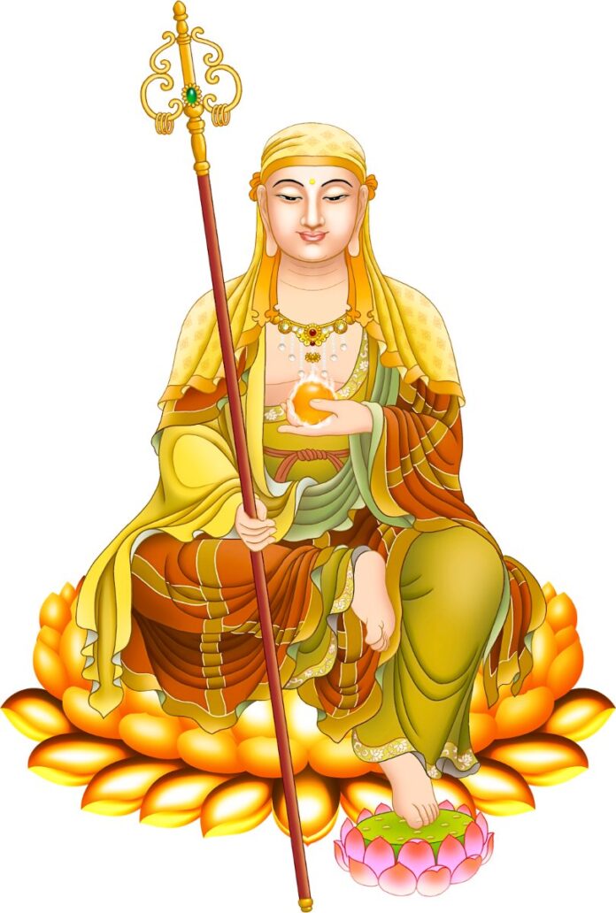 Tranh Phật Giáo Địa Tạng Vương Bồ Tát