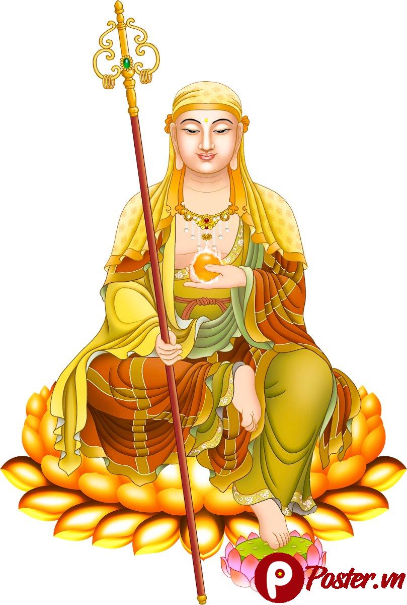 Tranh Phật Giáo Địa Tạng Vương Bồ Tát