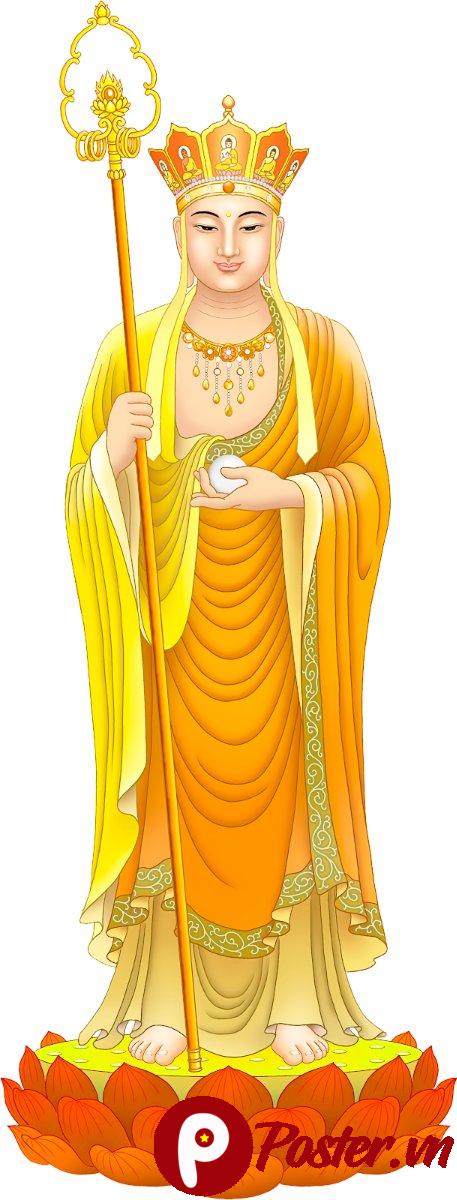 Tranh Phật giáo Quan Âm đứng