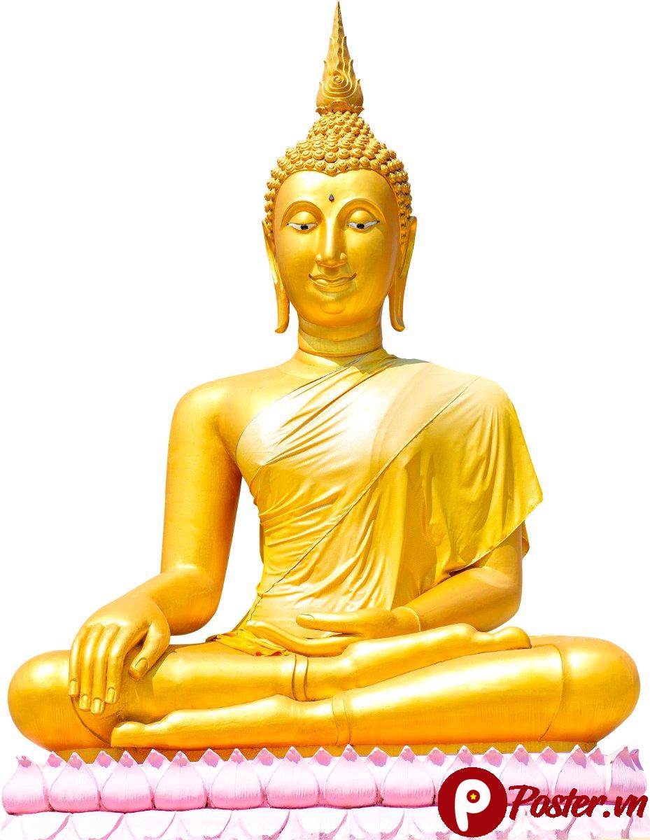 Tượng Phật vàng ngồi thiền
