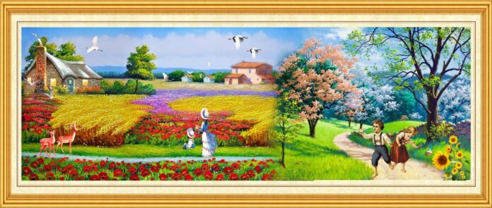 Tranh phong cảnh đồng quê 216TCA