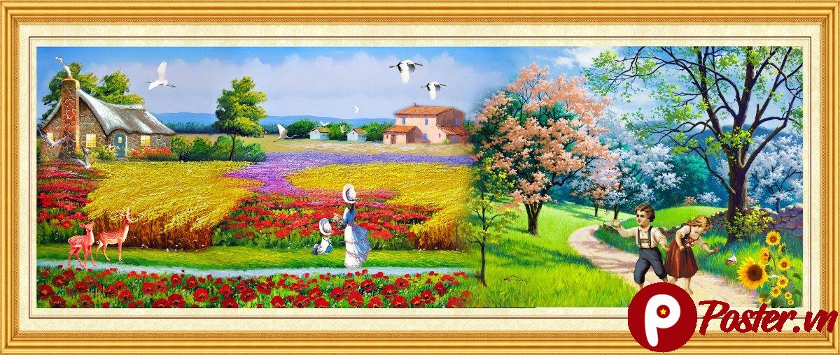 Tranh phong cảnh đồng quê 216TCA
