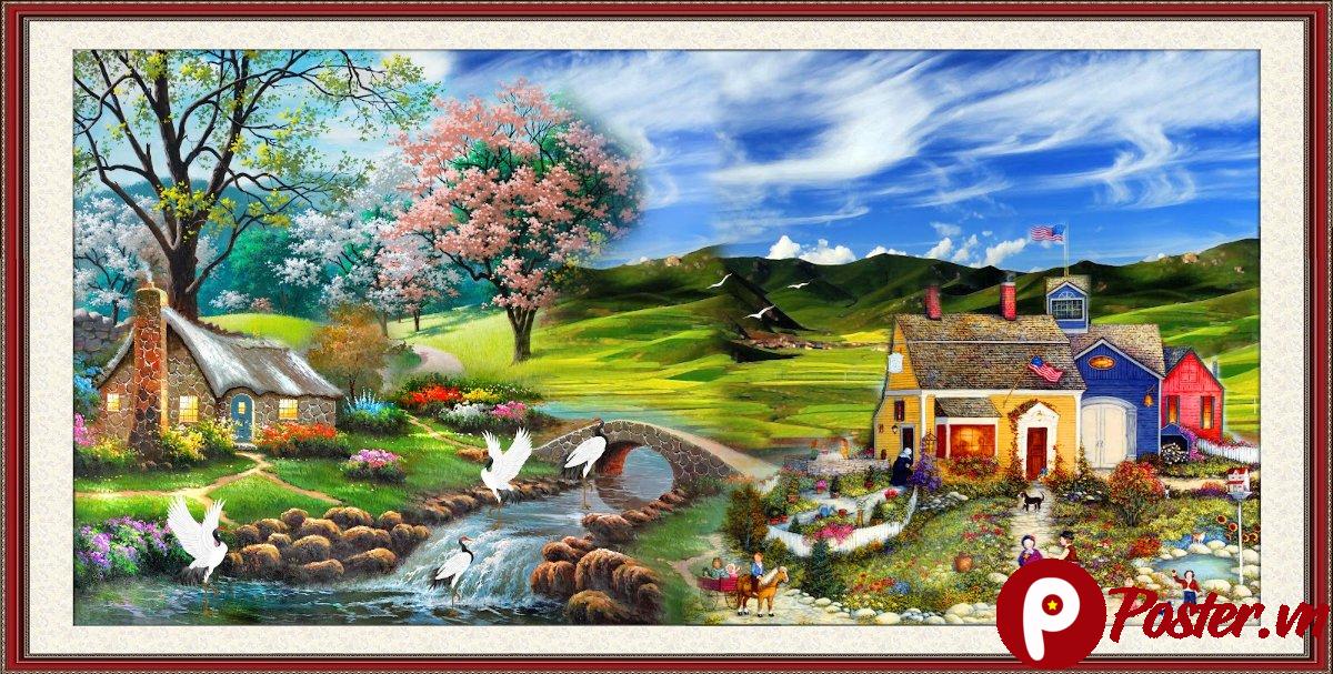 Tranh phong cảnh đồng quê