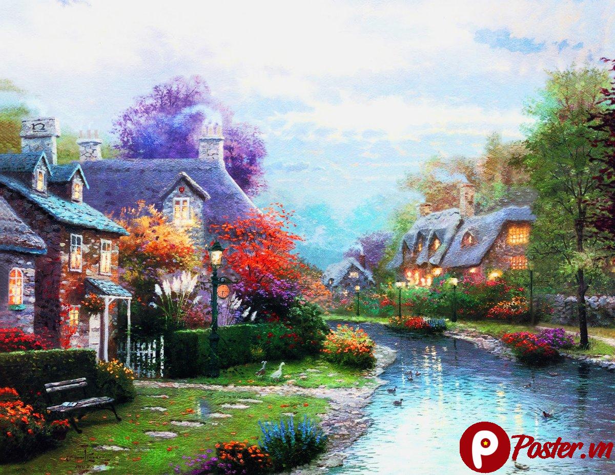 Tranh phong cảnh làng quê