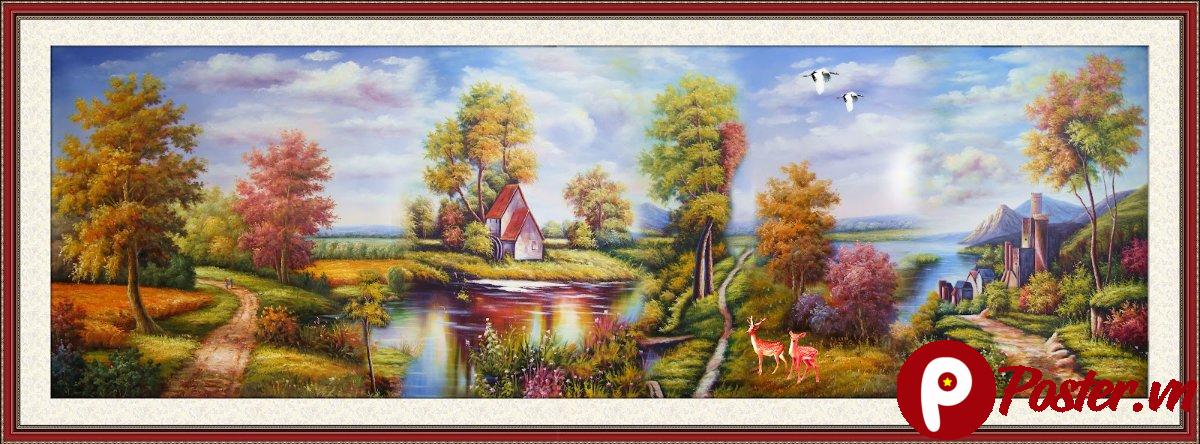Tranh phong cảnh sơn dầu 220TCA