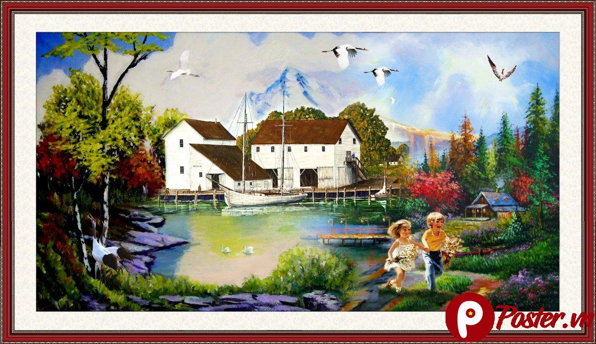 Tranh phong cảnh sơn dầu đẹp