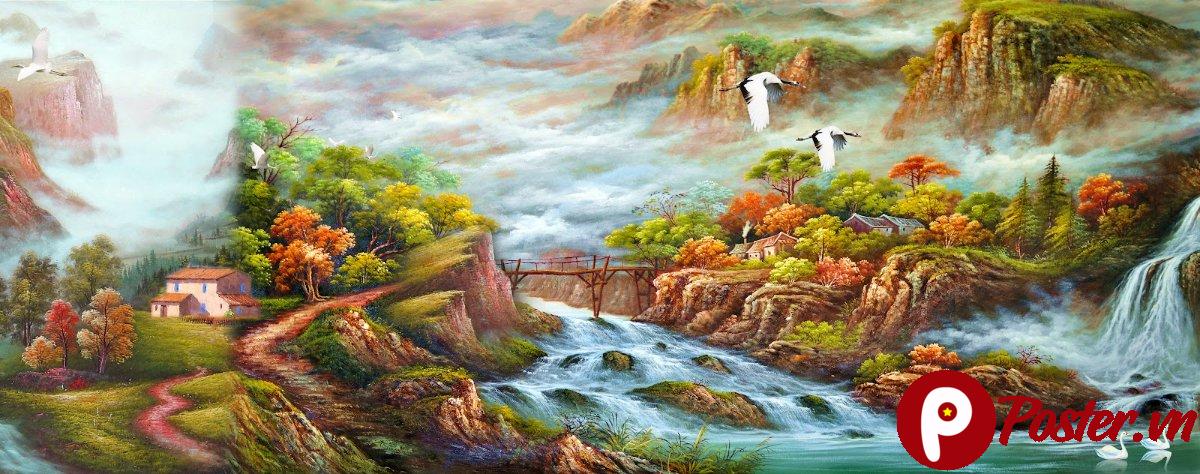 Tranh phong cảnh sơn thủy hữu tình