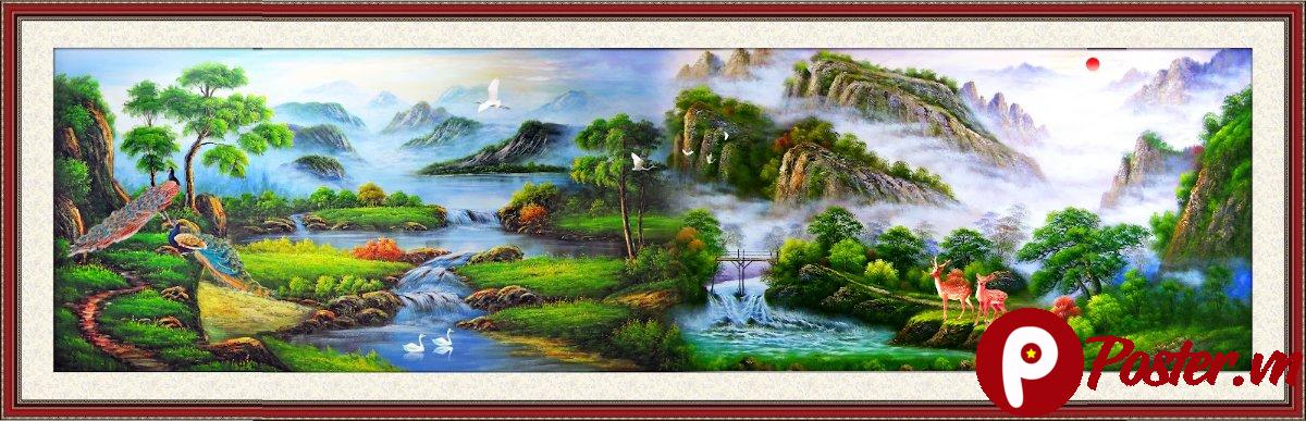 Tranh Phong Cảnh Sơn Thủy Hữu Tình