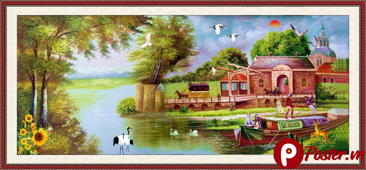 Tranh phong cảnh sơn thủy hữu tình