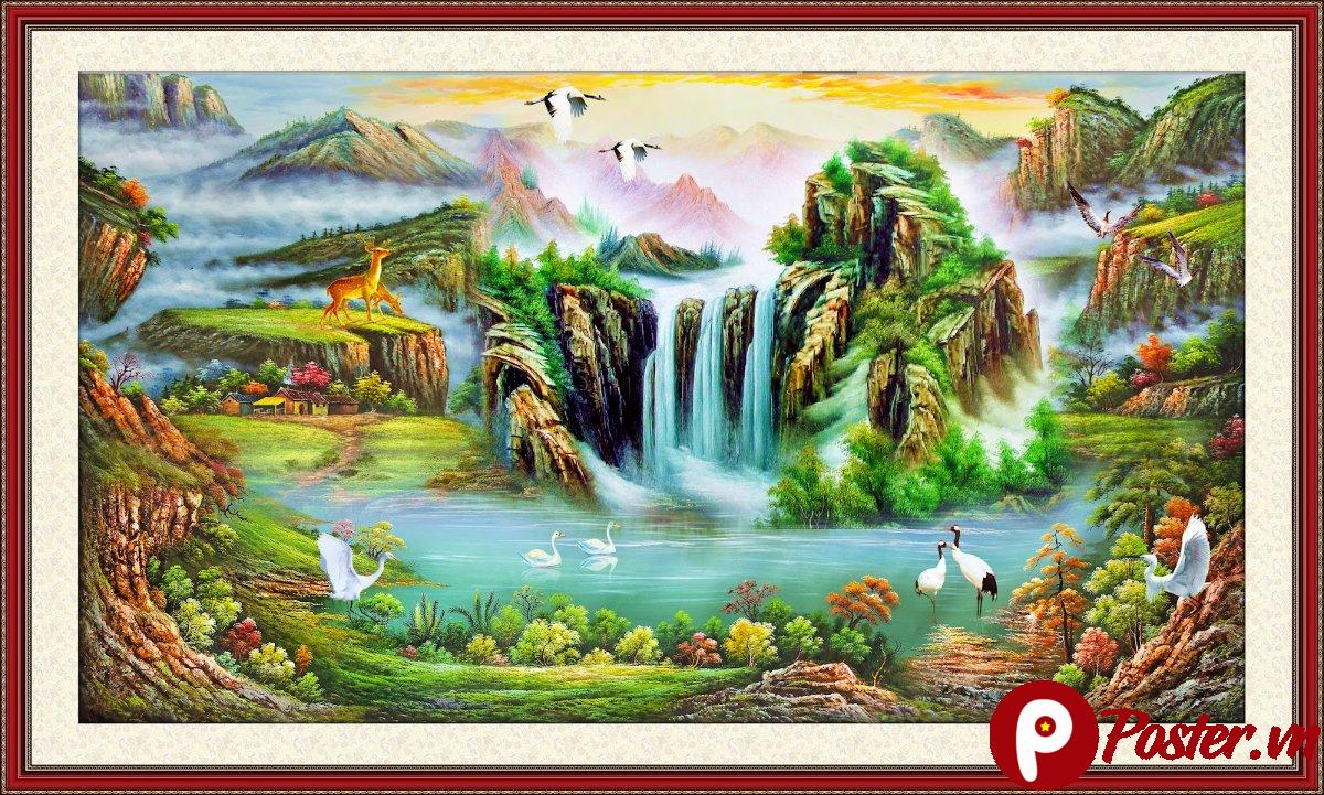 Tranh phong cảnh sơn thủy hữu tình