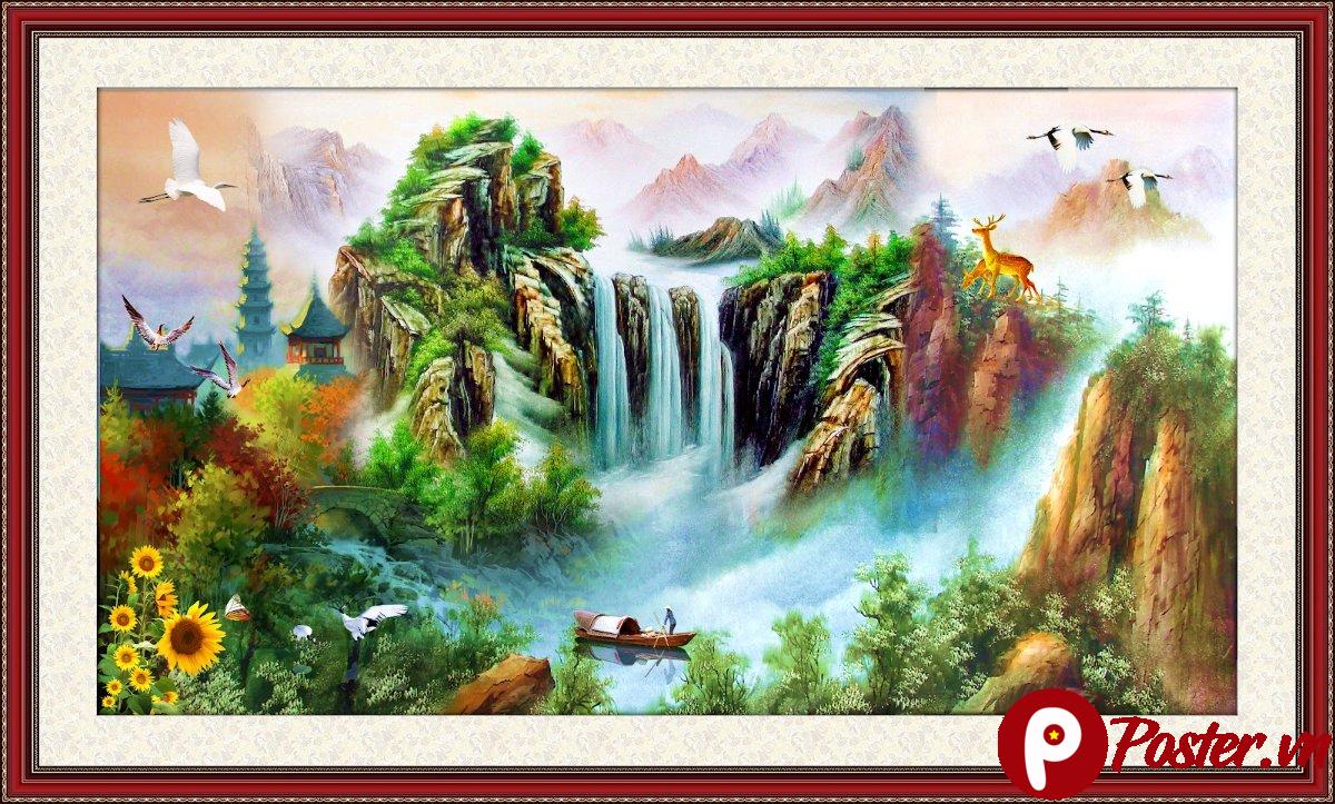 Tranh phong cảnh sơn thủy hữu tình