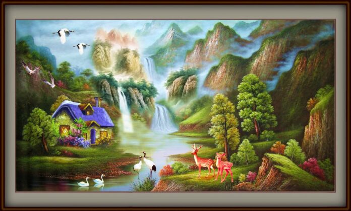 Tranh phong cảnh sơn thủy hữu tình