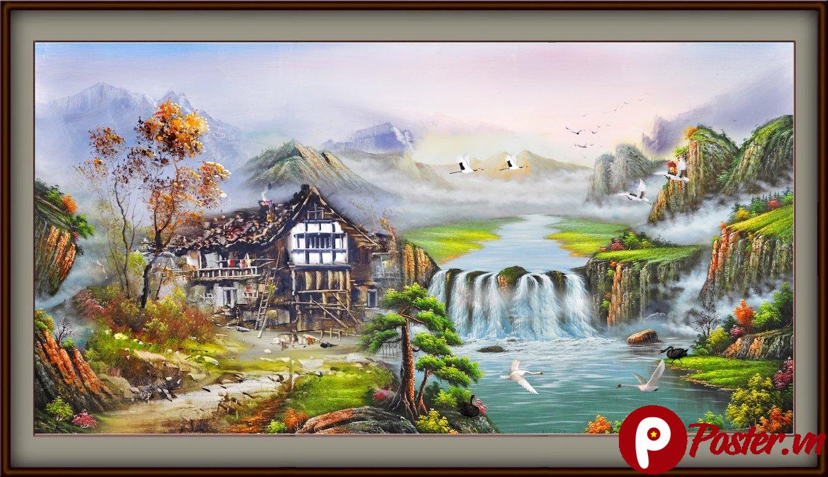 Tranh phong cảnh thác nước 250TCA