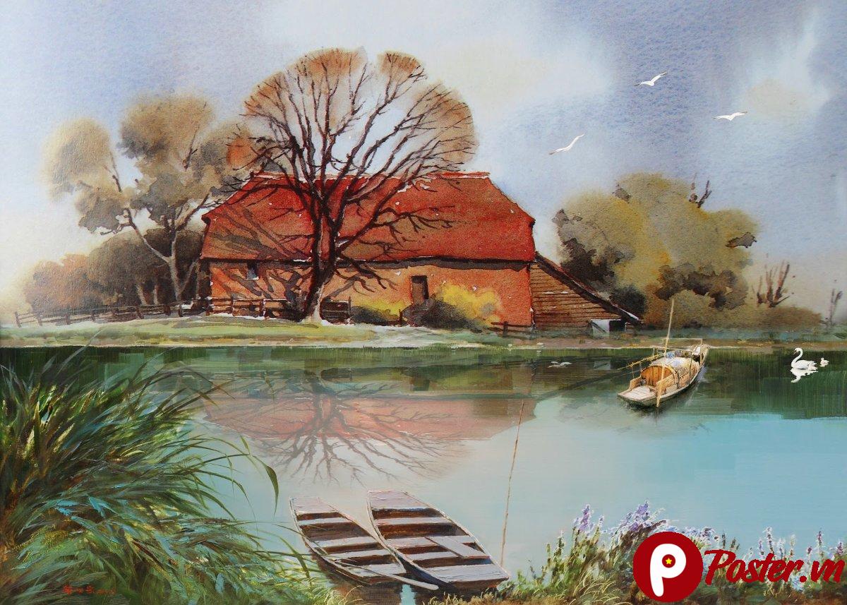 Tranh phong cảnh thu thủy mặc