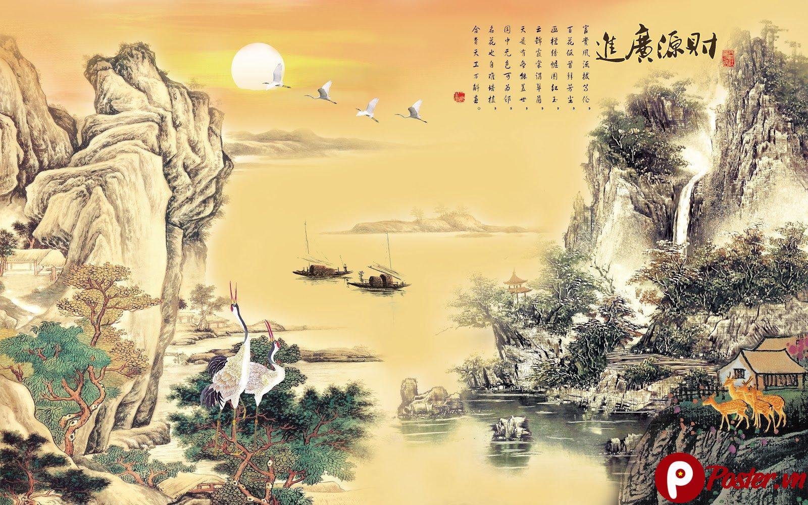 Tranh Sơn Thủy (40) - Ảnh Dòng Suối Đẹp - 1OkXSPq_EWnUCWfBuvDZ5fpDm_bdDl6Xl